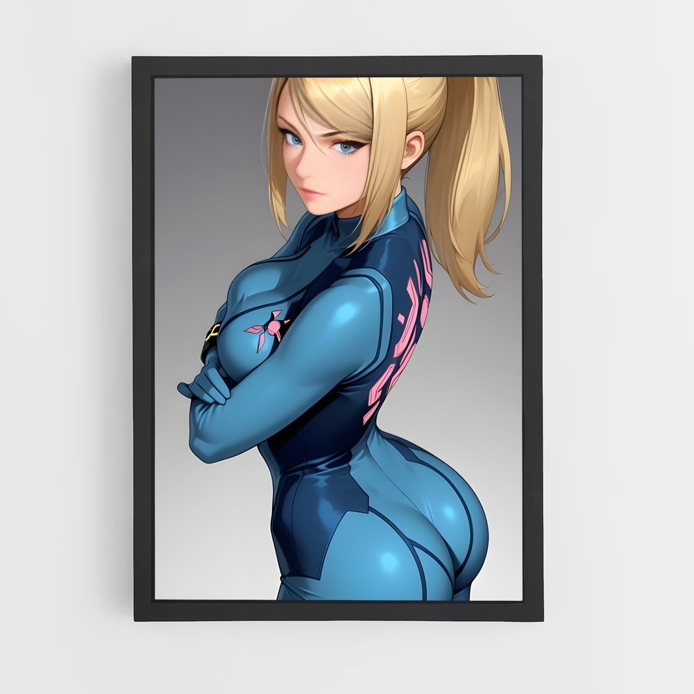 Poster Samus Énergique – affiche Metroid (vue 2)